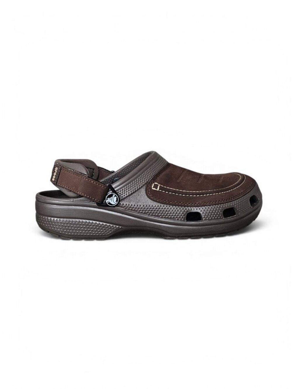 Crocs Men's Classic Yukon Vista II LiteRide Clogs Slip on Shoe Brown Size 8